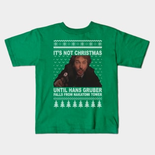 Christmas Hans Gruber Kids T-Shirt